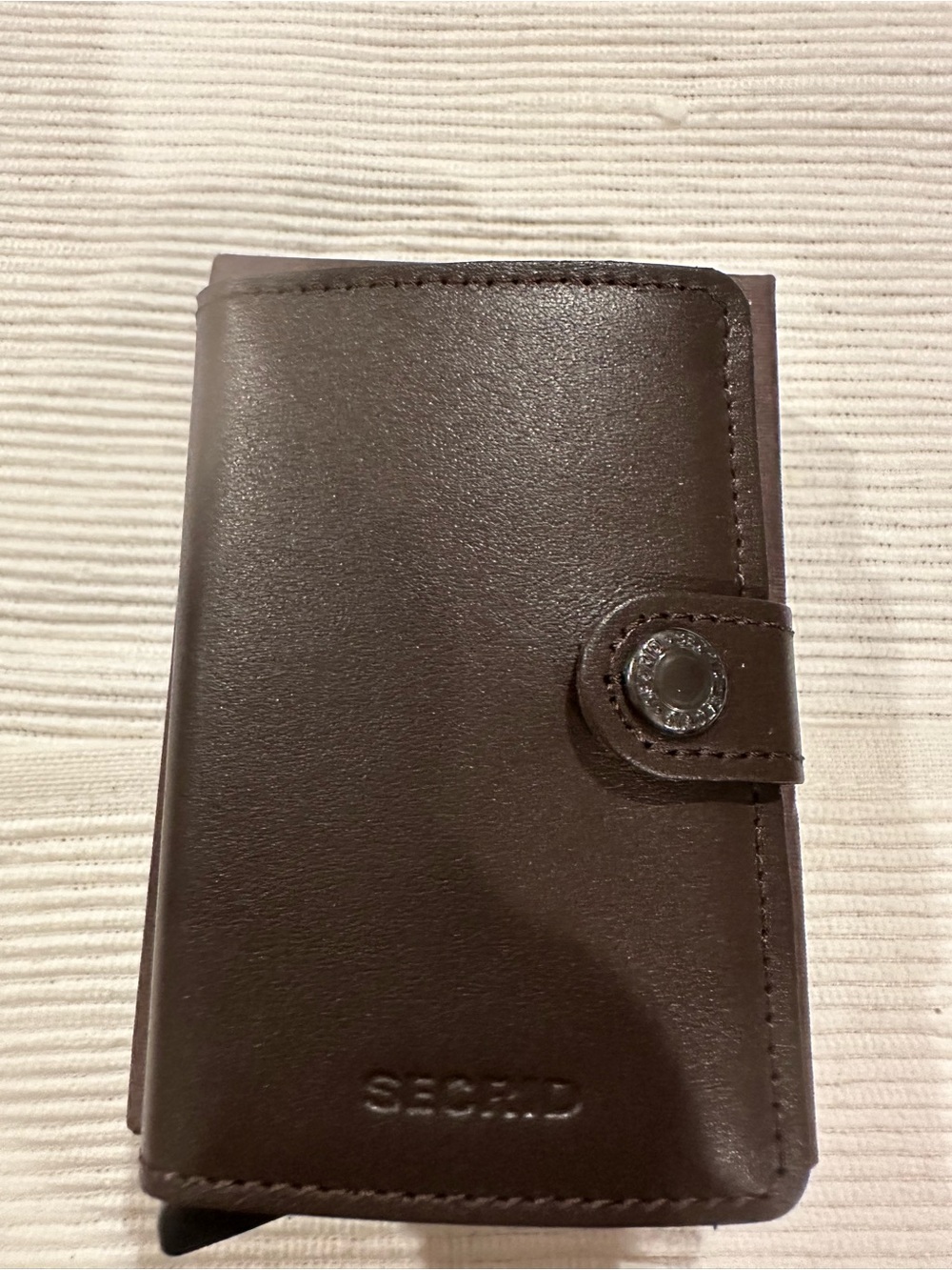 Secrid Brown Leather Cardholder Key Wallet